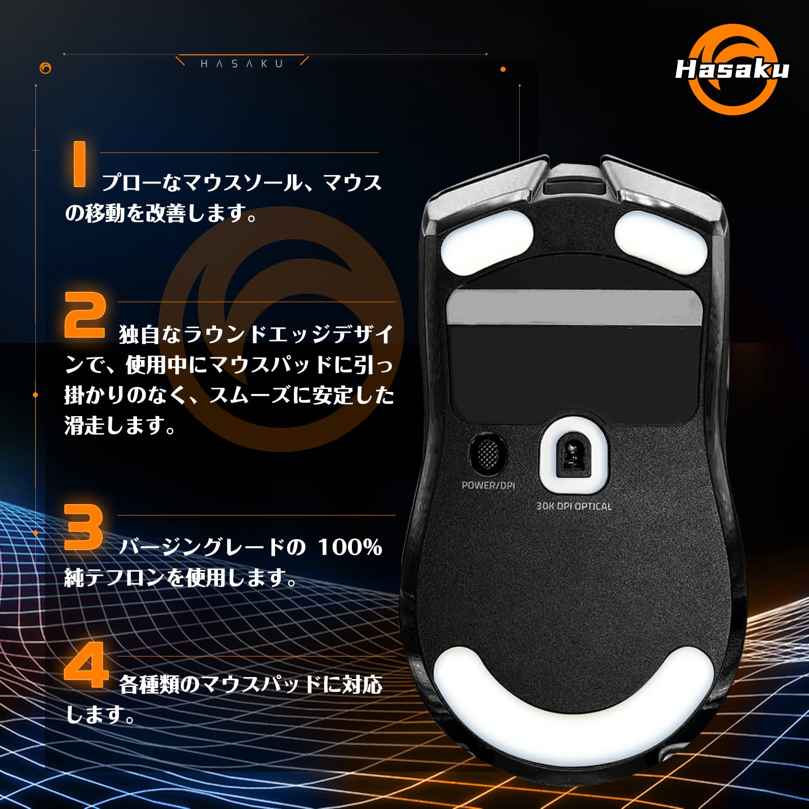 Amazon | Razer Viper V2 Pro ゲーミングマウス 用 2セット入り Hasaku